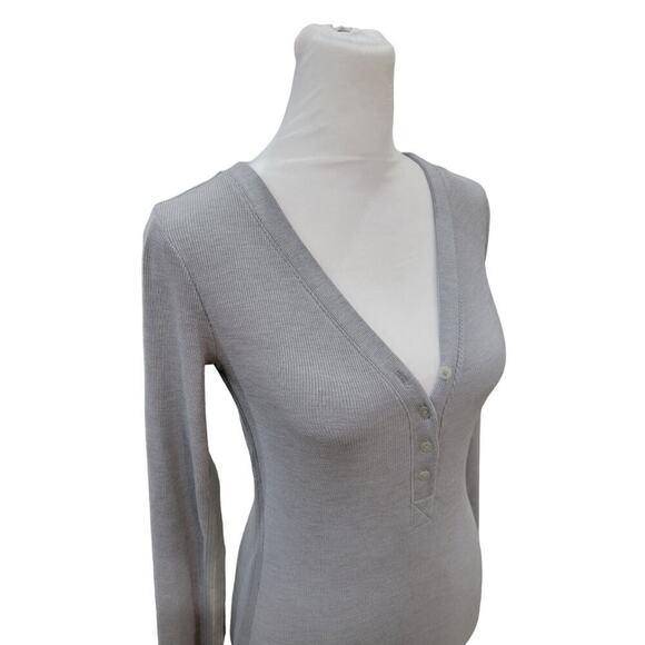 Nike Women's Dri Fit Yoga Luxe Infinalon Open Back Thong‎ Bodysuit Size XS Grey - Picture 6 of 15